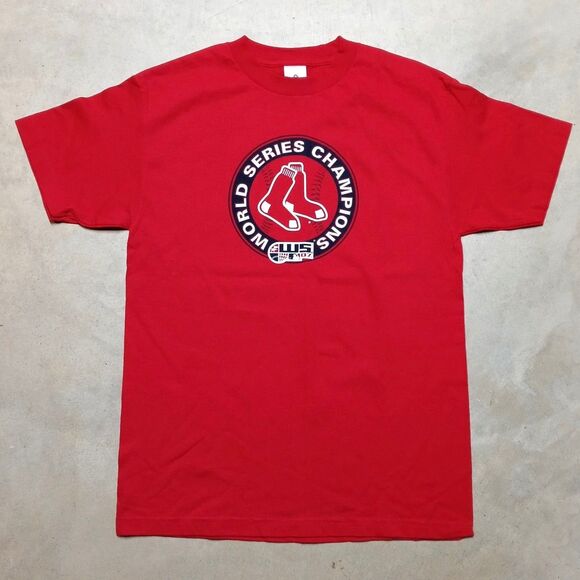 Boston Red Sox 2007 World Series Champions Roster MLB T-Shirt Size Medium - Picture 1 of 8